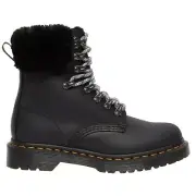 NEW Dr. Martens 1460 Serena Collar Leather Faux Fur Combat Boot Women's Size 7