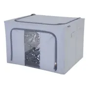 Simplify Collapsible Storage Box in Grey Dimensions: 20"x 16"x 13"