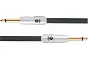CARSON Rocklines 1 Foot Patch Lead Straight Plugs Heavy Duty Cable