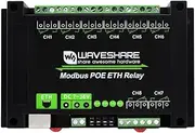 Waveshare 8-ch Ethernet Relay Module, Modbus RTU/Modbus TCP Protocol, PoE Port Communication and Power Supply, with Various Isolation and Protection Circuits,Multiple Application scenarios
