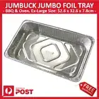 NEW Jumbuck Jumbo Ex-Large Foil Tray 52.6x32.6x7.8cm BBQ Oven Foil Tray FreeShip