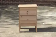 Mansfield 2 Drawer Bedside Table - Solid Messmate Timber - Made in Australia