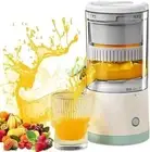 Electric Citrus Juicer Rechargeable Hands-Free Masticating Orange Lemon Squeezer