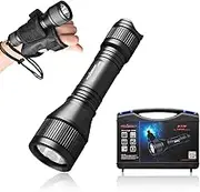 ORCATORCH D550 Scuba Dive Light, 1000 Lumens Super Bright Underwater Diving Flashlight with 3 Modes, IP68 Waterproof Night Dive Torch 150 Meters Submersible Light