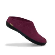 Glerups Slippers Men US 10.5 Cranberry 100% Pure Natural Wool Casual Shoes PQ101