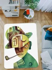 3D Man Graffiti ZHUA2015 Game Non Slip Rug Mat Photo Carpet Zoe