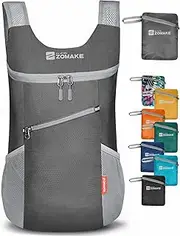 ZOMAKE Foldable Backpack 14L - Lightweight Small Folding Bag, Water Resistant Travel Daypack for Walking Cycling Women Men