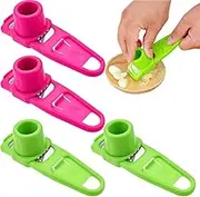 4 Pack Ginger Garlic Grinding, Small Hand Grinder for Garlic, Mini Food Chopper Dicer, Garlic Press Hand Specialty Tools Multi Functional Gadgets for Kitchen (Style1, One Size)