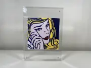 Crying Girl Roy Lichtenstein Artwork in Clear 5x7 Frame