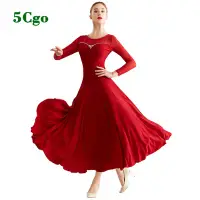 在飛比找Yahoo!奇摩拍賣優惠-5Cgo【鴿樓】摩登舞裙連衣裙黑色大紅色交際舞裙新款國標舞練
