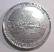 WORLD'S COLUMBIAN GLOBE DOLLAR, VIRTUALLY NO WEAR VISIBLE; IT'D SAY AU+ ON SALE