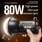Camera Light 80W LED Fill Light Dual-color Mini Portable Outdoor Live Lighting