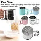 Coffee Sugar Mesh Sieve Powder Sieve Mesh Flour Sieve Cup Baking Sieve Strainer