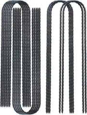 12 Pack 12 Inch Rebar Stakes Heavy Duty Trampoline Anchors, Ground Stakes Tent S
