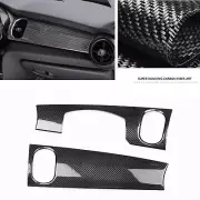 2x Carbon Fiber Instrument Panel Trim Cover For Mini Cooper F55 F56 F57 2019-22 (for: Mini)
