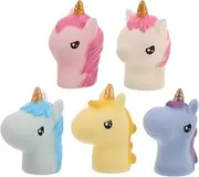 5pcs Unicorn Puppet Weird Stuff Trick or Treat Emotion Puppet Theater Hands Halloween Fingers Finger Monsters Funny Finger Puppets Machine Vinyl