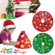 Christmas Tree Skirt Felt Apron Stands Base Cover Floor Mat Xmas Decoration AT