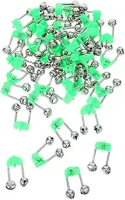 Fishing : 46pcs Fishing Bell Clips Fishing Rod Alarm Bells Dual Alert Bells Sturdy Fishing Supplies