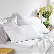 MyHouse Riley Bamboo Cotton Fitted Sheet Bamboo/Cotton - White - Double