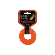 Scream Xtreme Treat Tyre Dog Chew Toy Loud Orange - 3 Sizes