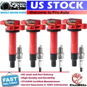 Ignition Coils & Platinum Spark Plugs For 2000-2010 Toyota Yaris Prius Echo 1.5L (for: Toyota)
