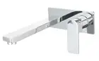 Ikon Flores | Chrome Wall Basin/Bath Mixer Spout Combination Mixer