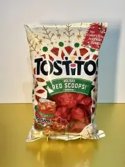 〽️ New Limited Edition Tostitos Holiday Red Scoop Original Tortilla Chips 8.5oz