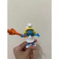 在飛比找蝦皮購物優惠-藍色小精靈The Smurfs-老物件玩具公仔擺件