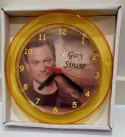 Garry Sinise Gold 7" Novelty Wall/Desk Clock Brand New CSI: NY, Forest Gump