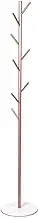 Levede Clothes Stand Garment Coat Rack Metal Rail Portable Hanger Stand Organizer Standing Coat and Hat Hanger Organizer Tree Shaped Rack, for Entryway, Hallway, Bedroom, Office Rose Gold