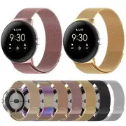 For Google Pixel Watch 2 Stainless Steel Mesh Band Strap Milanese Loop Bracelet