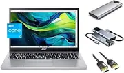 acer Aspire Go 15.6" Full HD Slim Daily Laptop, 8-Core Intel i3-N305 Processor, 8GB RAM, 128GB eMMC + 256GB Portable SSD, WiFi6, Webcam, USB HUB+HDMI Cable, Win 11