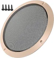 Beatifufu Speaker Protective Cover Speaker Car Protective Mesh Cover Decorative Woofer Ring Car Audio Grille Home Stereo Grille Metal