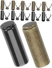 [PACKOVE] 12Sets Durable Metal Drawstring Clamp Cord End Caps for Sportswear Hoodies Hats Secure Fit Shoelace Tips Gun Colors Easy to Install Replacement