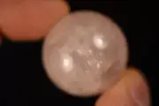 *ROSE QUARTZ* Sphere 3.1cm 37.4g Pink Quartz Crystal Ball Healing LOVE STONE
