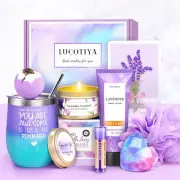 Thoughtful Self-Care Gift Set with Wine Tumbler for Her