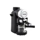 IMUSA Espresso Capuccino Machine 4-Cup Black Milk Frother Compact 800W Drip Tray