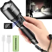 Flashlights High Lumens Rechargeable, Super Bright 990000 Lumens Flashlight U...