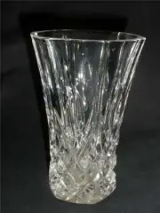 BOHEMIA 24% LEAD CRYSTAL MEDIUM VASE CZECHOSLOVAKIA