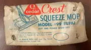 O Cedar Crest Model #99 Squeeze Mop Refill NEW OLD STOCK Vintage 1950's 1960's