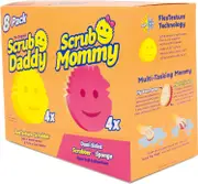 Scrub Daddy OG + Scrub Mommy Pink Sponges 8 Pack