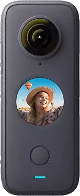 360° Waterproof Action Camera, 5.7K, Stabilization, Touchscreen, Live Stream