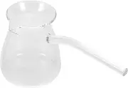 MAGICLULU Transparent Teapot Milk Heating Kettle with Thickened Handle for Home Brewing Tea and Coffee Lightweight and Induction Cooker Safe for Hot Beverages