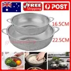 Stainless Steel Fine Mesh Strainer Colander Food Rice Vegetable Fruits SieFV