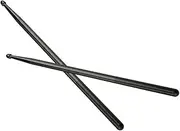 Hoement 1 Pair Nylon Drum Sticks for Percussion Instruments Long Handle Slip Grip Lightweight Design for Beginners and Professionals for Drum