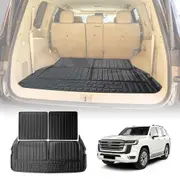 3-Pcs Boot Liner for Toyota Landcruiser 300 LC300 2021-2025 Heavy Duty Cargo Trunk Mat Luggage Tray