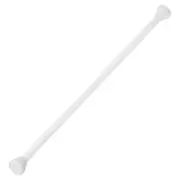 Window Curtain Rod, 50 to 87.4Inch 55lb Tension Closet Rod Adjustable White