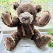 Rare Ltd Ed. Russ Berrie Signature 21” Stuffed Bear Fully Jointed 2005 “Ebbets”