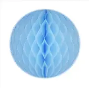3x Light Blue 12Inch HoneyComb Round Tissue Paper Lantern Balls Pom Poms Wedding