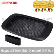 Happycall New Grip Diamond IH Grill Pan+Oil Tray Korean BBQ Non-Stick Coating